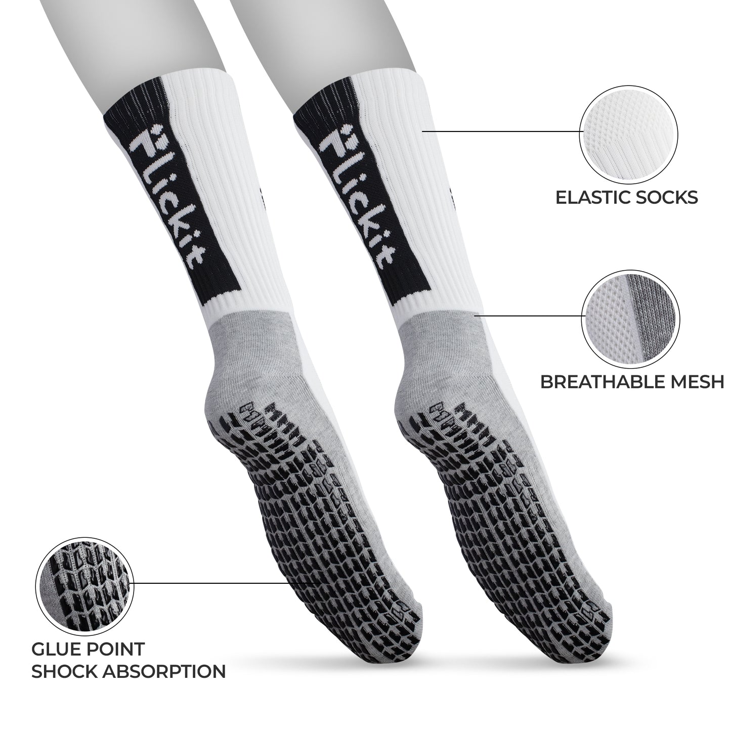 Flickit Short Grip Socks + Sleeves