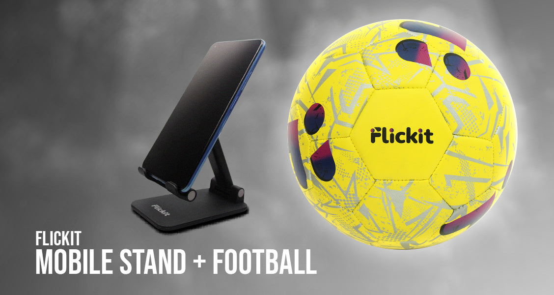 Flickit Football + Mobile Stand Combo