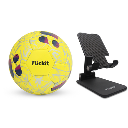 Flickit Football + Mobile Stand Combo