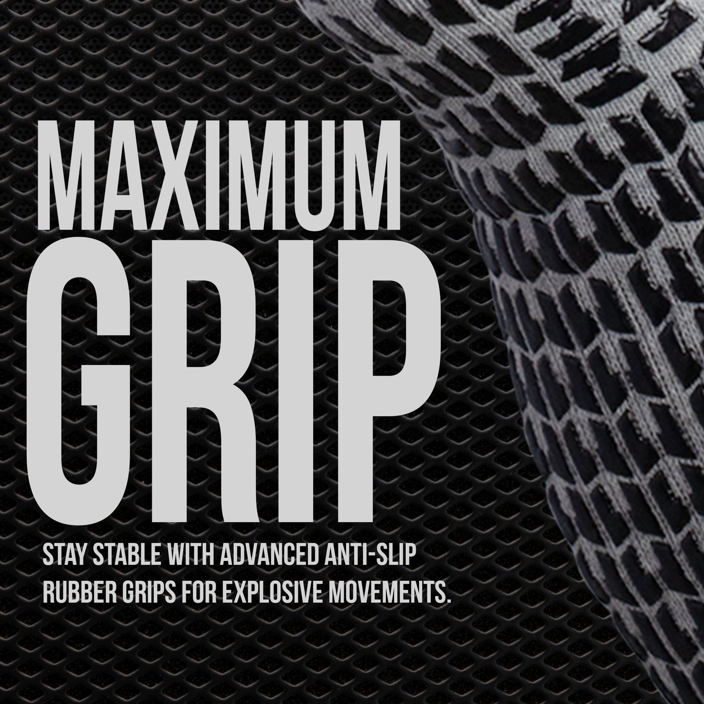 Kids Long Grip Socks Black